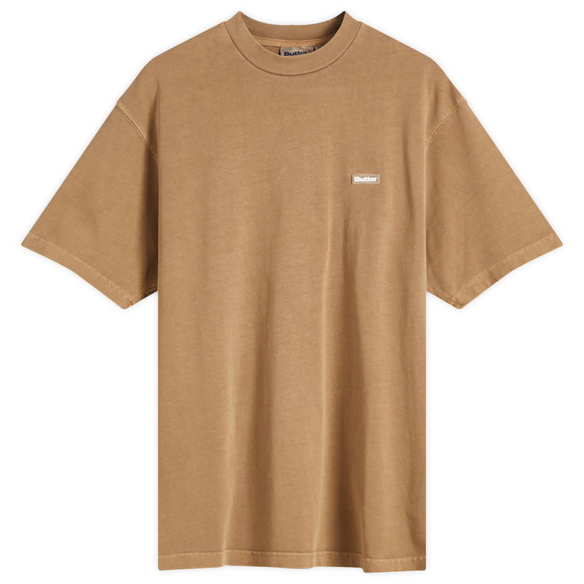 T-paita Butter Goods Men's Basic T-Shirt, Size Large Ruskea | BG243110-NTL