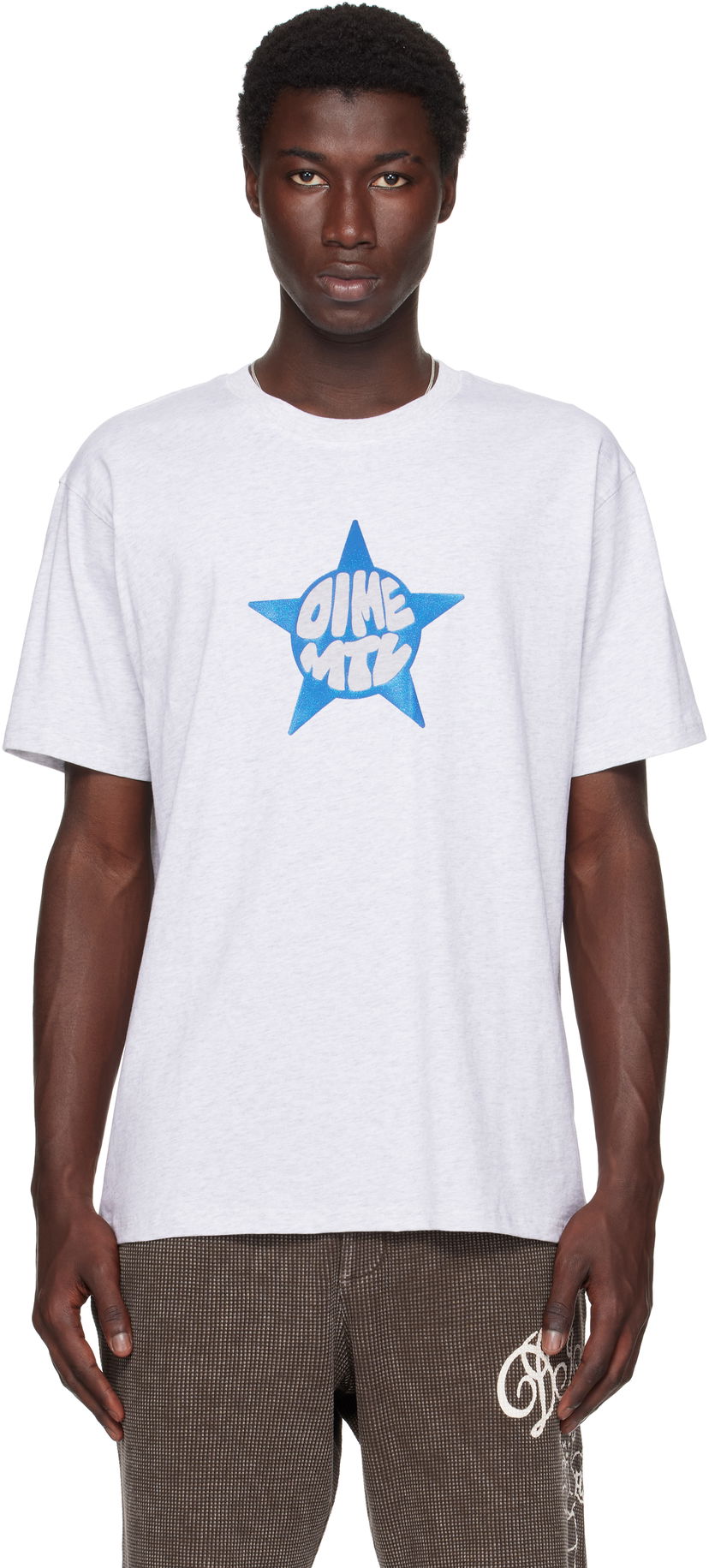 T-paita Dime Dime Star Graphic T-Shirt Harmaa | DIMESU2562ASH
