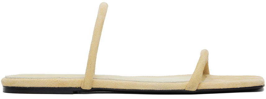 Vaatteet TOTEME TOTEME 'The Minimalist' Suede Slides Beige | 243-WAS2061-LE0045, 0
