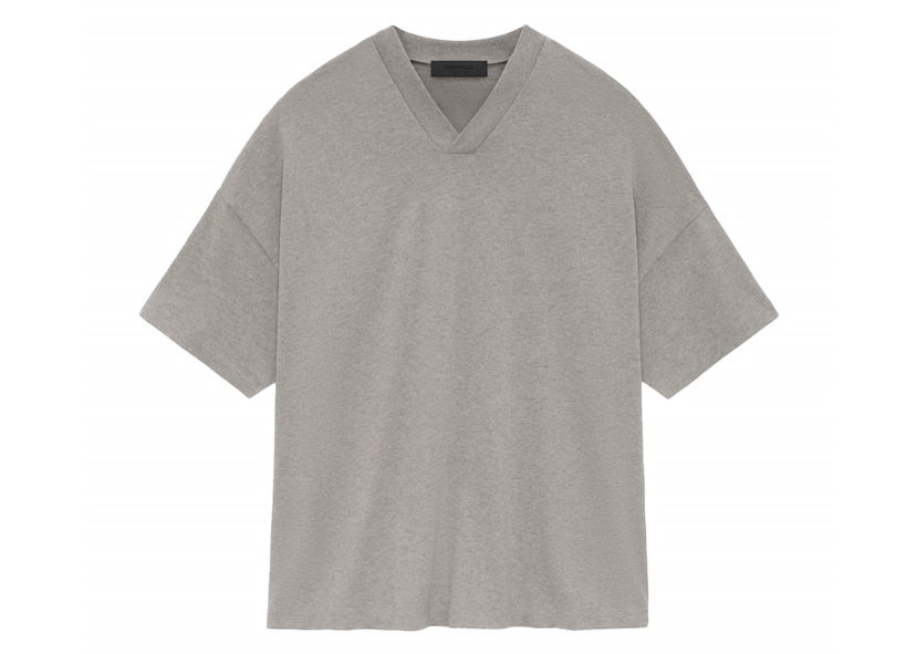 T-paita Fear of God Core Collection V-Neck Heather Grey Harmaa | 125SU244211F
