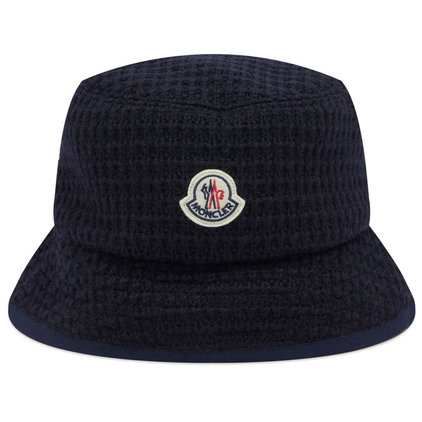 Hattu Moncler Waffle Knit Bucket Hat Musta | 3B000-25-89AO0-742