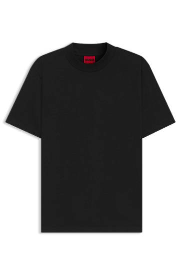 T-paita BOSS Slim Fit Stretch Cotton Stand Collar T-Shirt Musta | 50542968