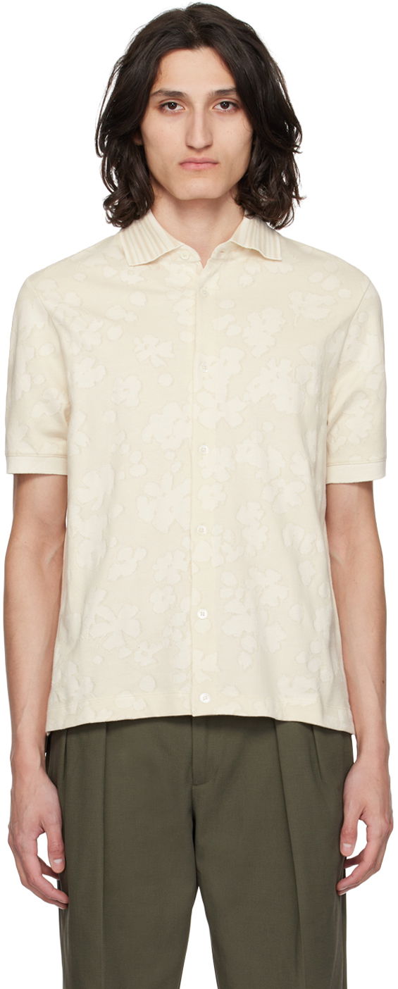 Paita Paul Smith Paul Smith Floral Short Sleeve Shirt Beige | M1R-837Y-M02359-06