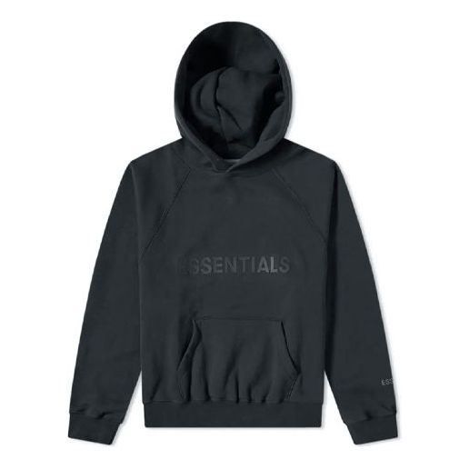 Huppari Fear of God Essentials Logo Hoodie Musta | 0192250500234041