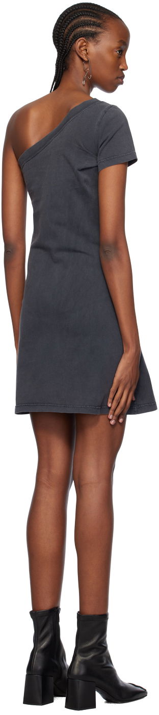 Mekko Courrèges One Shoulder Number Graphic Minidress Harmaa | 124JRO363JS0109, 2