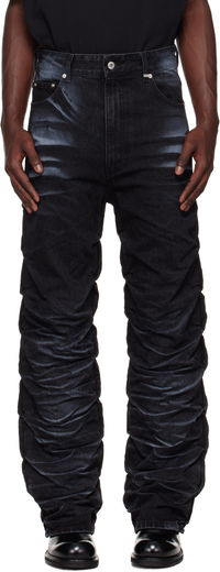 We11done Textured Fold Jeans
