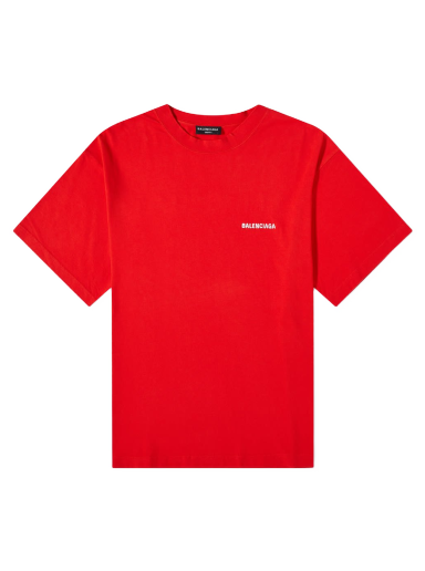 T-paita Balenciaga Back Logo Tee Punainen | 612966-TMVF4-3168