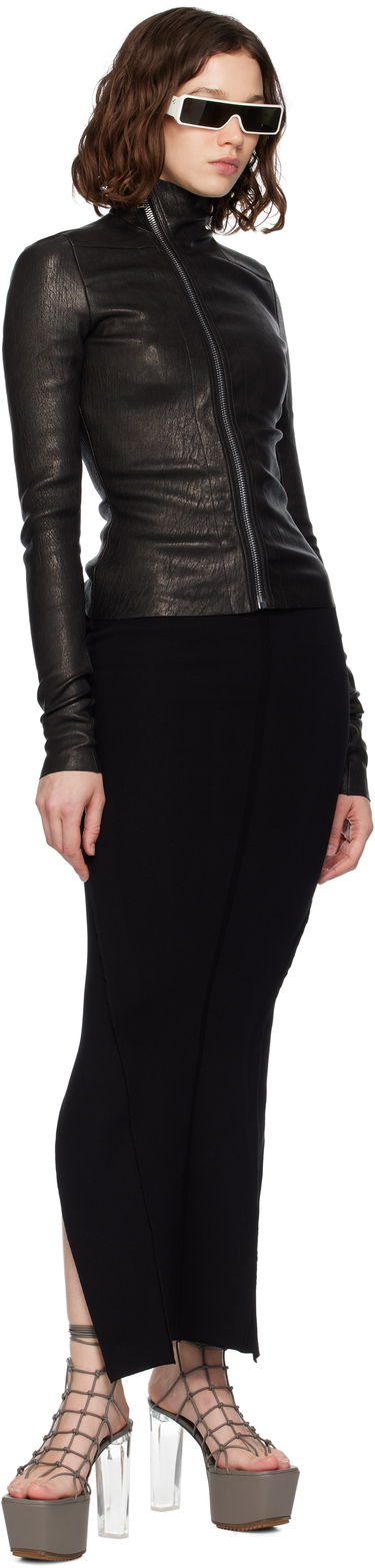 Takki Rick Owens Rick Owens Gary Leather Jacket Musta | RP02E4701 LSV, 3