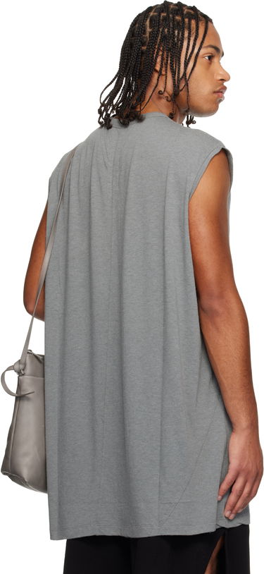 Tankkitoppi Rick Owens Concordians Splintered Tarp Paneled Sleeveless T-shirt Harmaa | RU02E1168 JR, 2
