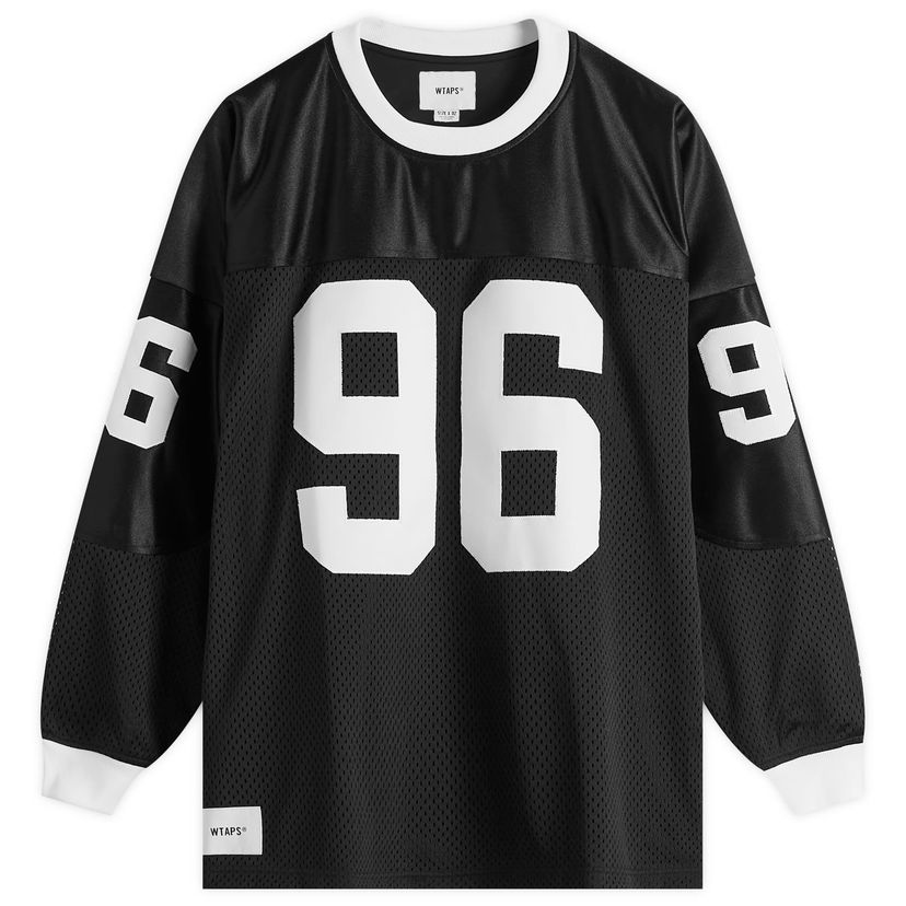 Jersey WTAPS Black Hockey Shirt Large Musta | 242ATDT-CSM12-BLK