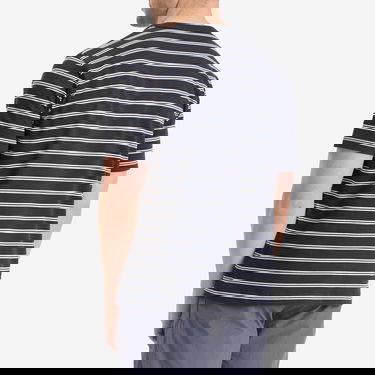 T-paita NORSE PROJECTS Holger Sailor Stripe Pocket T-Shirt, Size Large Tummansininen | N01-0669-7004, 3