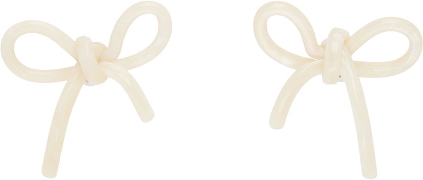 Korvakorut SHUSHU/TONG SHUSHU/TONG YVMIN Edition Bow Earrings Valkoinen | AW2020AC16 PLA001