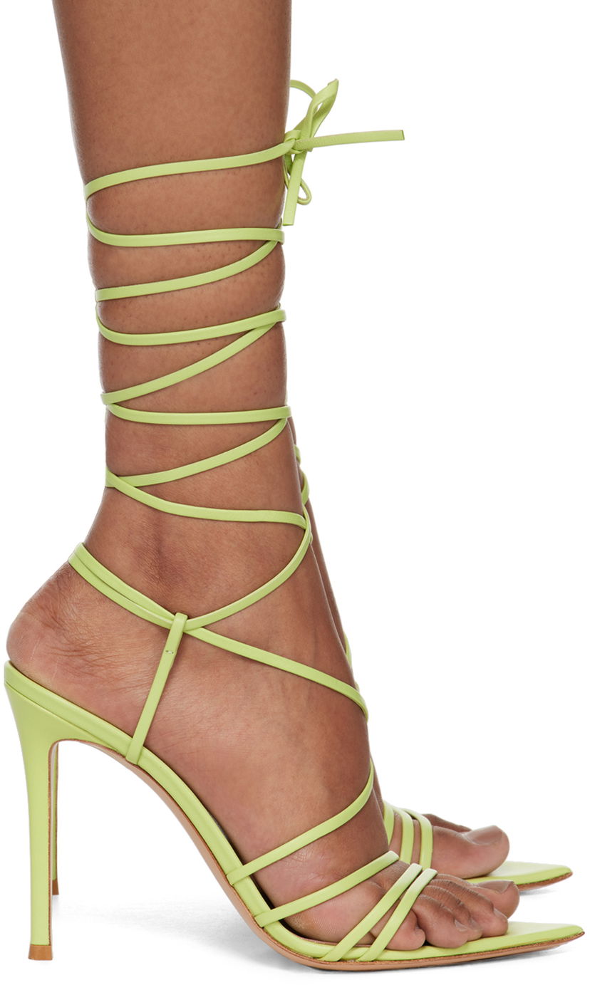 Asusteet Gianvito Rossi Gianvito Rossi Wrap Tie-Up Heels Vihreä | G32323.15RIC.NAP