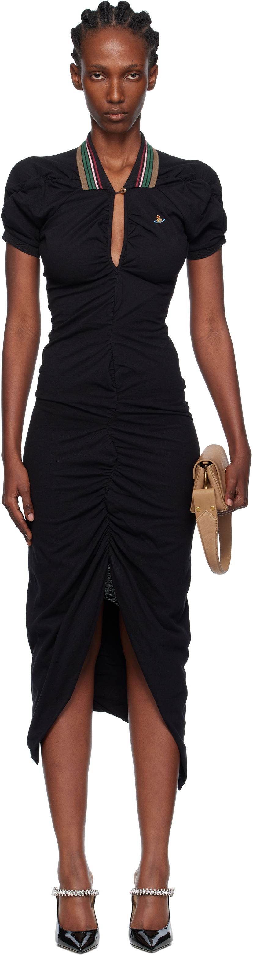 Mekko Vivienne Westwood Vivienne Westwood Pulling Midi Dress Musta | 1601004S-J0009-