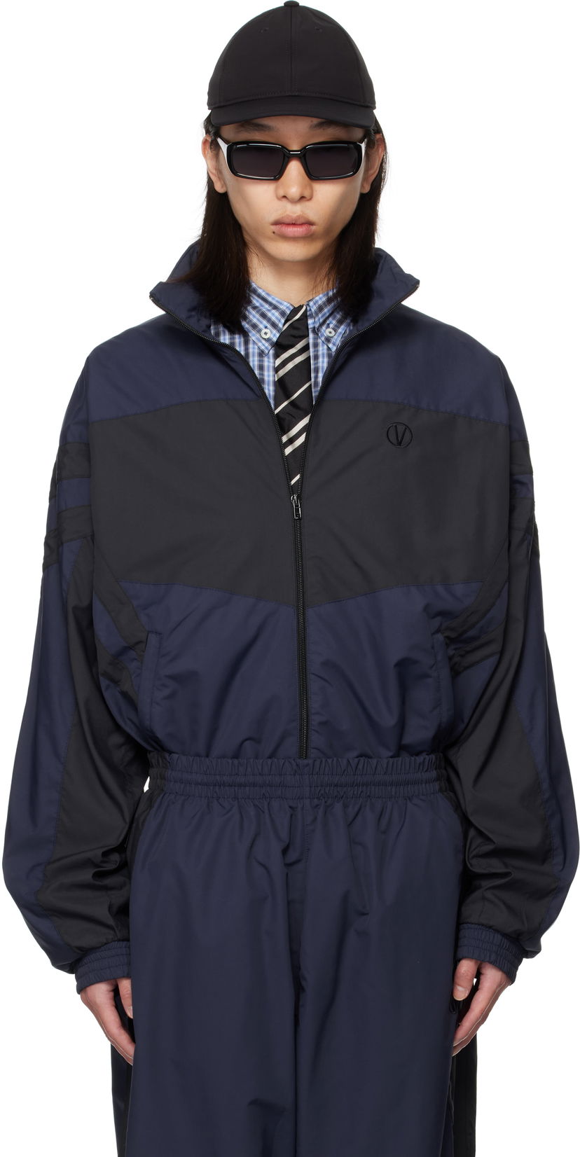 Takki VETEMENTS VETEMENTS Iconic Tracksuit Jacket Tummansininen | UH76GJ400N