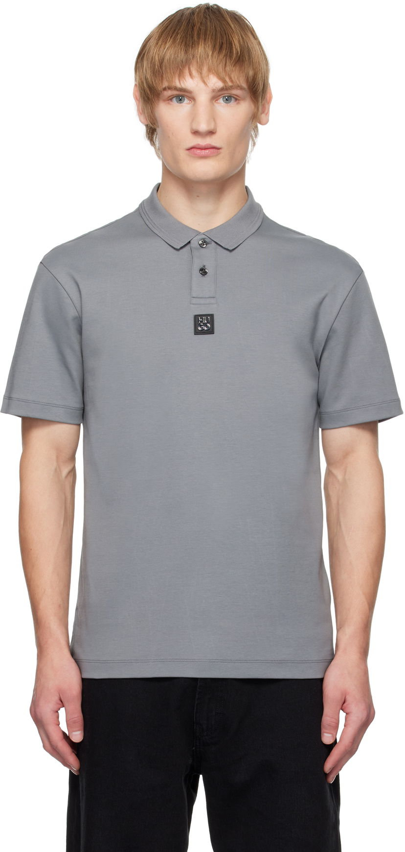 Poolopaita BOSS Men's Interlock Cotton Polo Shirt Harmaa | 50517638