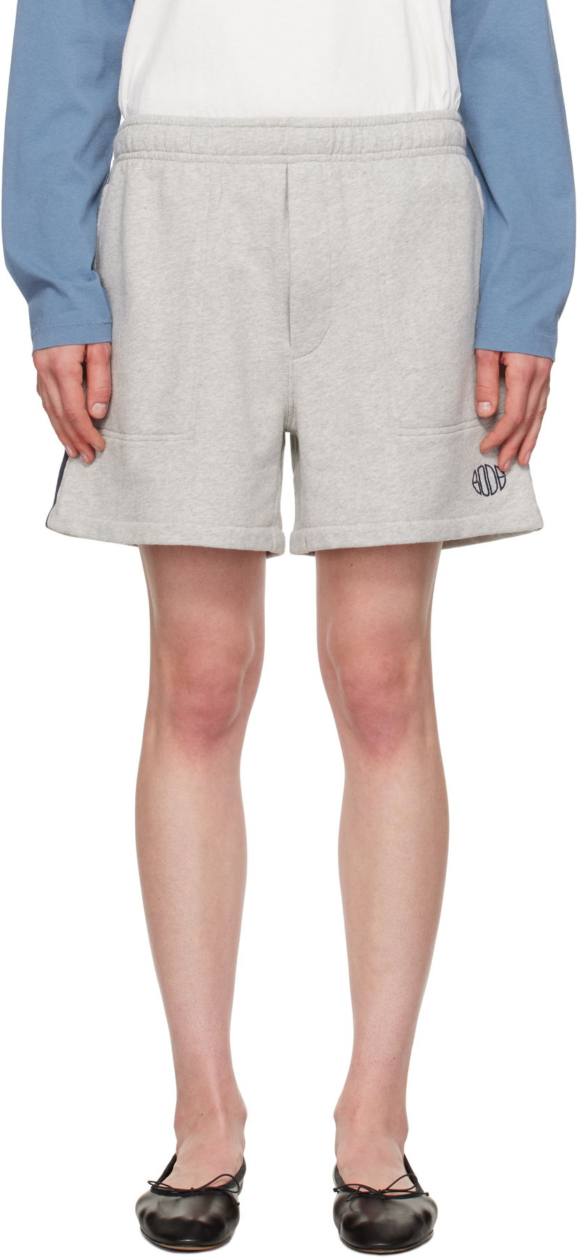 Shortsit Bode Bode Crew Sweat Shorts Harmaa | MRS25CS023