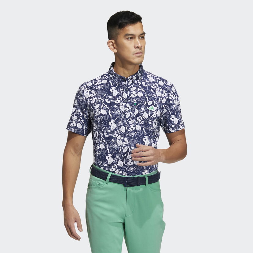 Poolopaita adidas Performance Play Green Graphic Monivärinen | HS9055