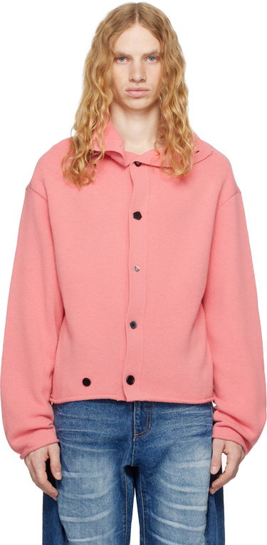 Villapaita ADER ERROR Mock Neck Button Cardigan Vaaleanpunainen | BN01FWKT0703PK, 0