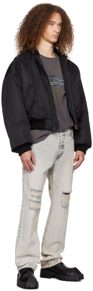 T-paita We11done We11done Faded Long Sleeve T-Shirt Harmaa | WD-TT0-24-752-U-CH, 3