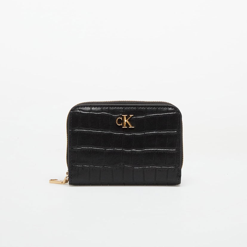 Lompakko CALVIN KLEIN Calvin Klein Croc Medium Flap Wallet Musta | LV04F1095G UB1