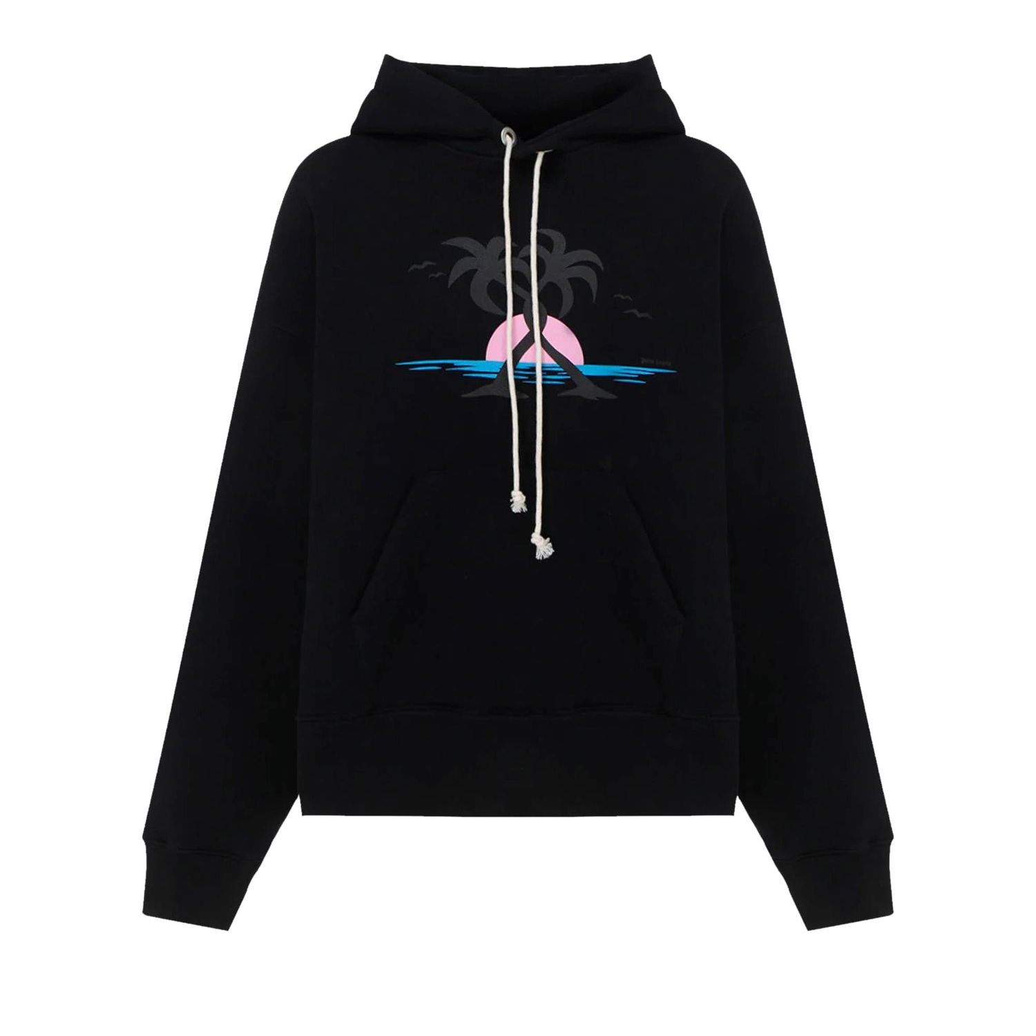 Huppari Palm Angels Hugging Palms Hoodie Musta | PMBB058S22FLE0201020, 1