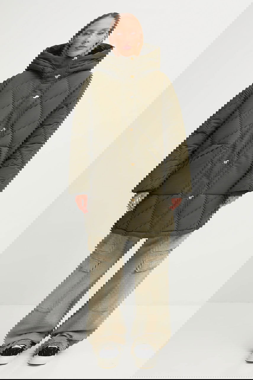 Puffer takki Barbour Barbour Kailyn Puffer Hooded Jacket Vihreä | LQU1843OL51, 0