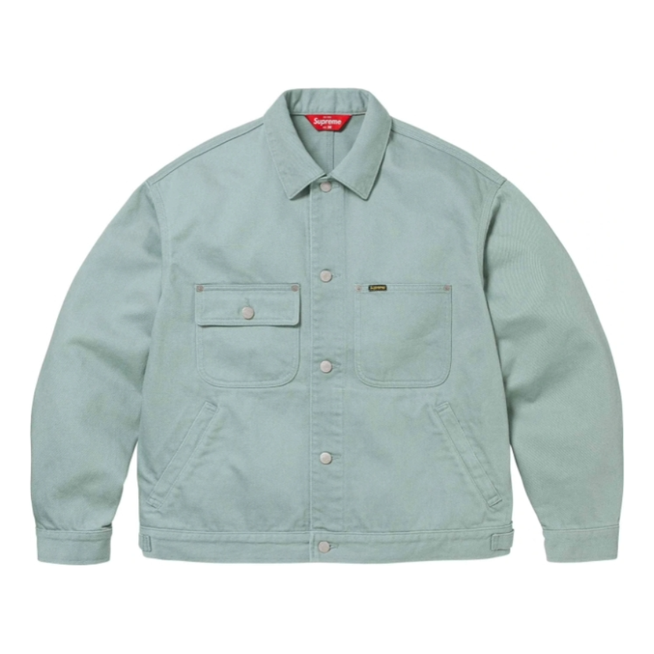Takki Supreme Chore Trucker Denim Jacket Vihreä | SUP-SS24-232, 0