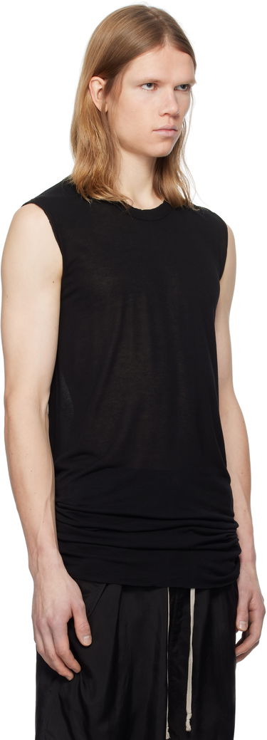 Tankkitoppi Rick Owens Rick Owens Hollywood Basic SL Tank Top Musta | RU01E5151 JS, 1