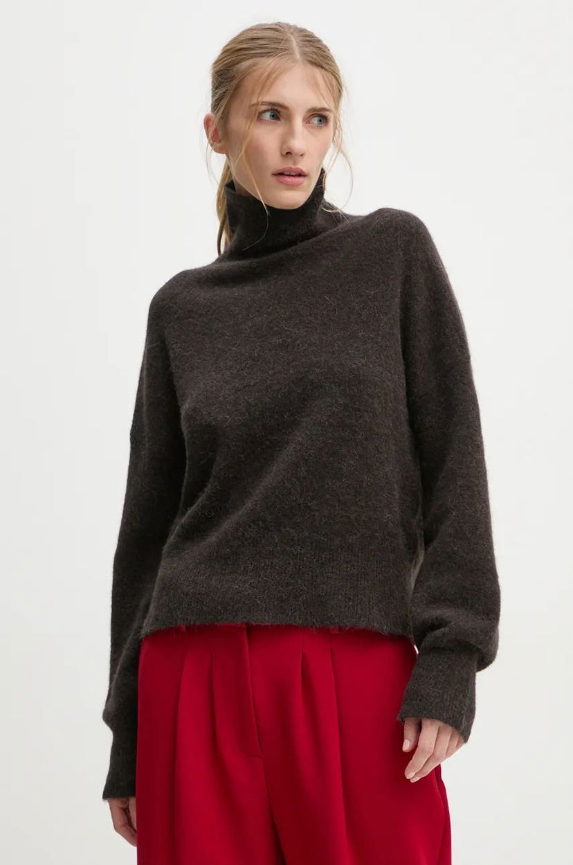 Villapaita Samsoe Samsoe Sweater Turtleneck Ruskea | F18322002