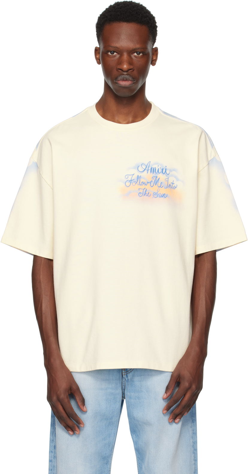 T-paita AMIRI AMIRI 'Follow Me Into The Sun' T-Shirt Keltainen | AMJYTE1208