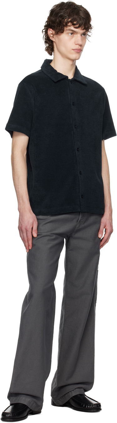 Paita A.P.C. A.P.C. Nicolo Short Sleeve Button-Down Shirt Musta | COEWT-H26501, 3
