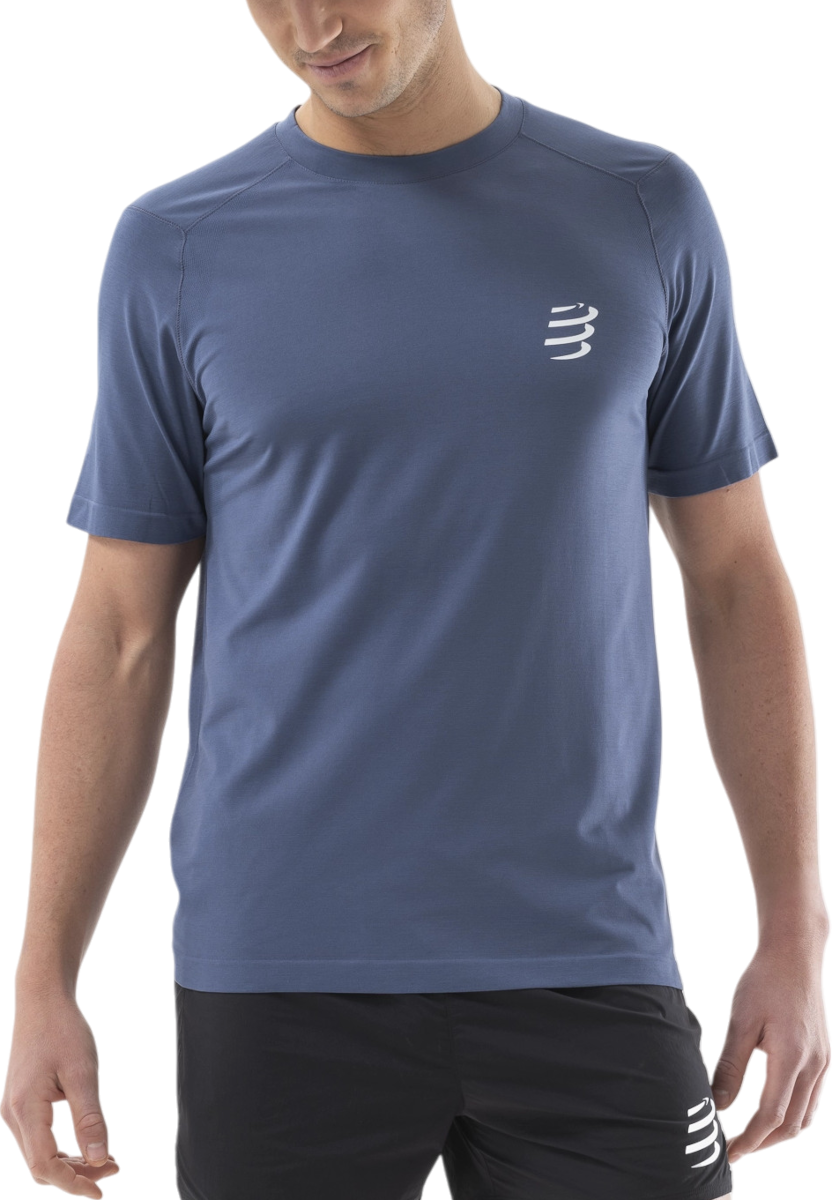 T-paita Compressport Compressport Performance Short Sleeve T-Shirt Sininen | atsm4925123, 0