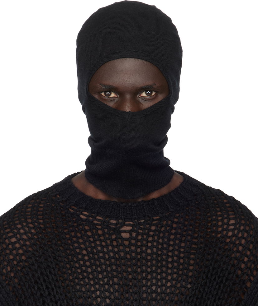 Pipo Rick Owens Rick Owens Porterville Skull Balaclava Musta | RU02D6478 WS