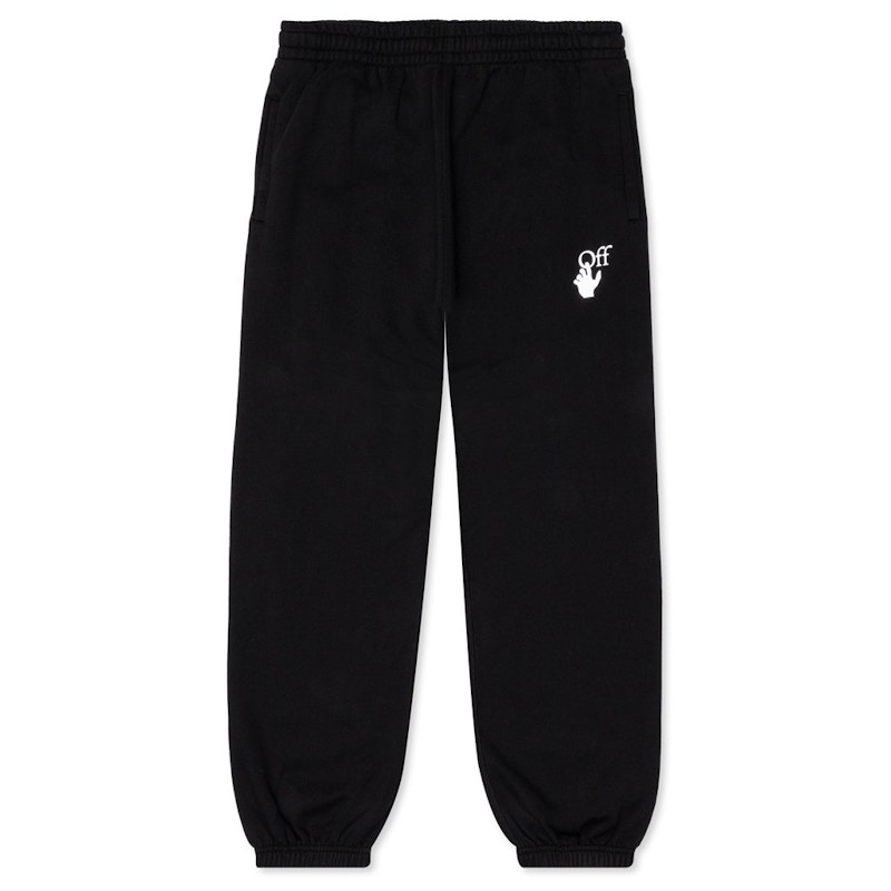 Verryttelyhousut Off-White Slim Fit Marker Track Sweatpants Black Multi Musta | OMCH029R21FLE0011032