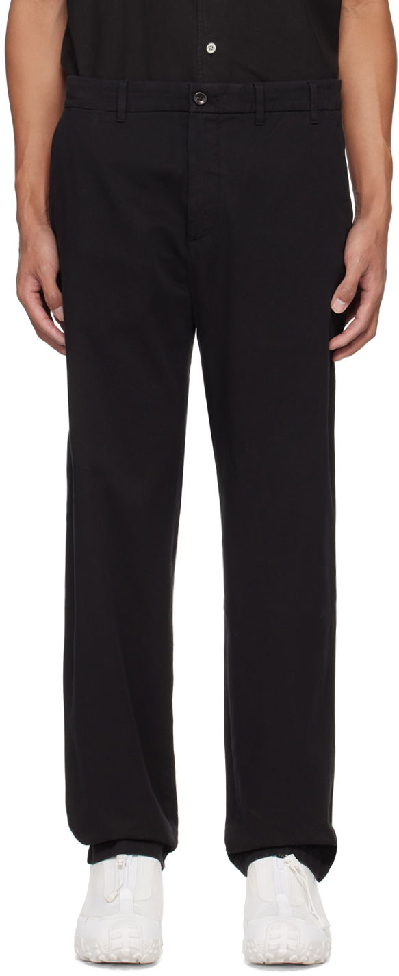 Housut NORSE PROJECTS Norse Projects Aros Regular Trousers Musta | N25-0368