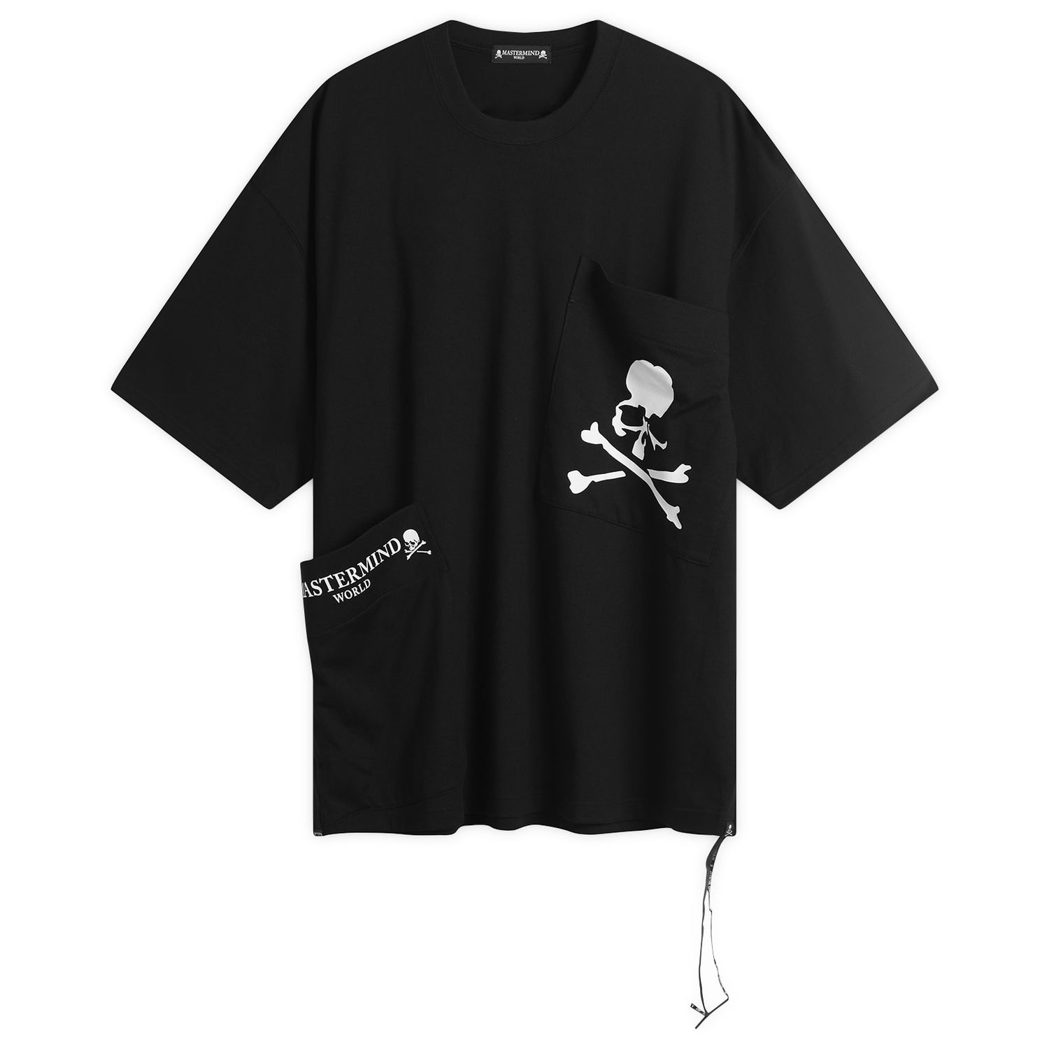 T-paita Mastermind WORLD MASTERMIND WORLD Skull & Crossbones Multi Pocket Short Sleeve T-Shirt Musta | MW25S15-TS025-012, 1