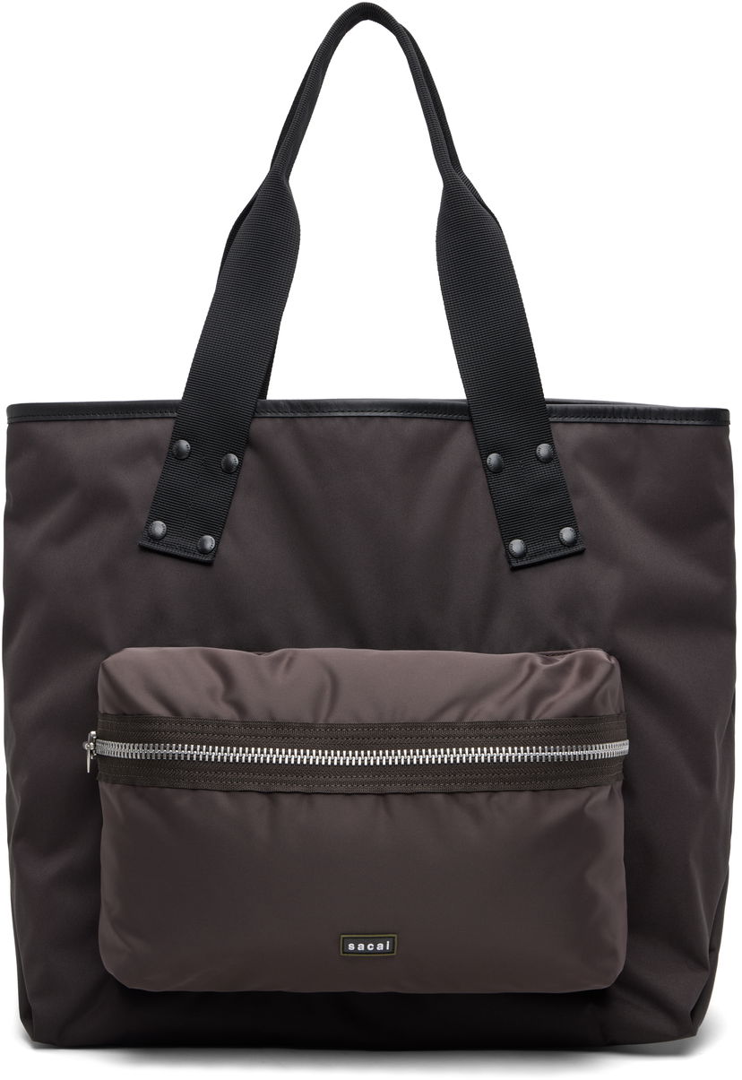 Kangaskassi sacai Sacai Pocket Large Tote Harmaa | 25-01020S