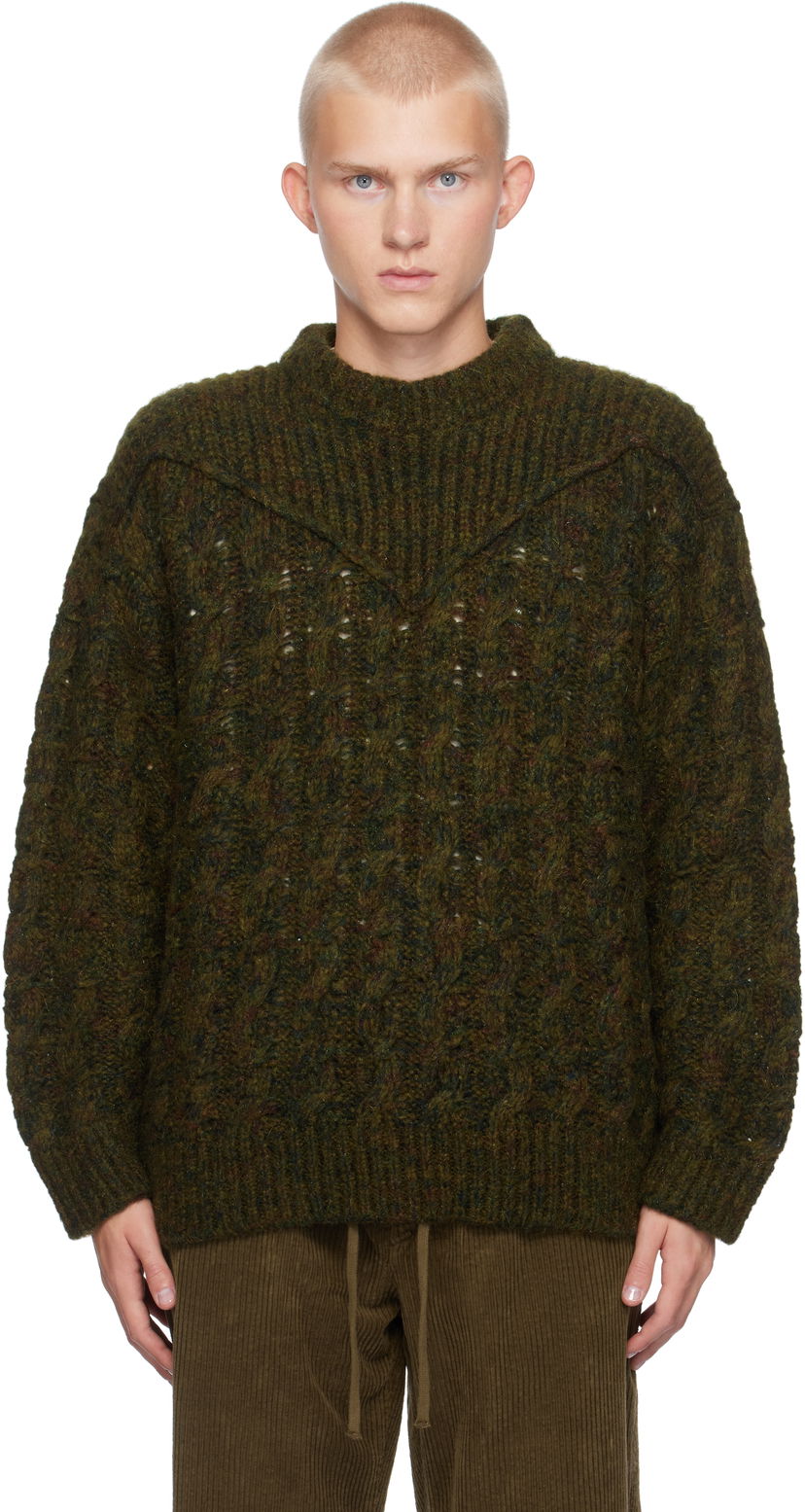 Villapaita ISABEL MARANT Isabel Marant Helios Knit Sweater Vihreä | PU0601HA-B4L03H