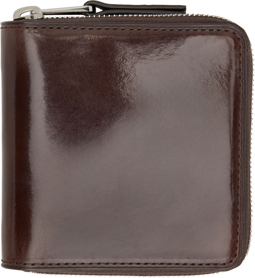 Lompakko LEMAIRE Lemaire Patina Zip Compact Bi-Fold Wallet Ruskea | SL0039 LL0132
