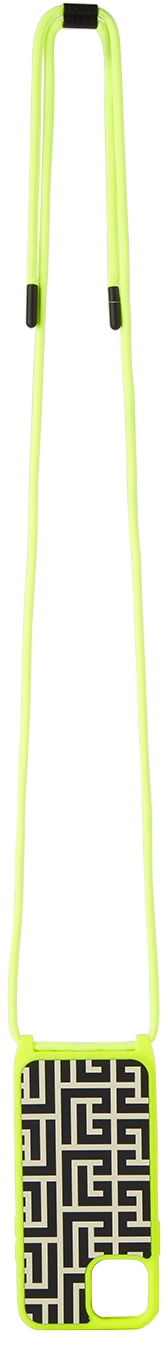 Olkalaukku Balmain Balmain Logo Crossbody iPhone 12 Case Keltainen | WN0SC137LSMD, 0