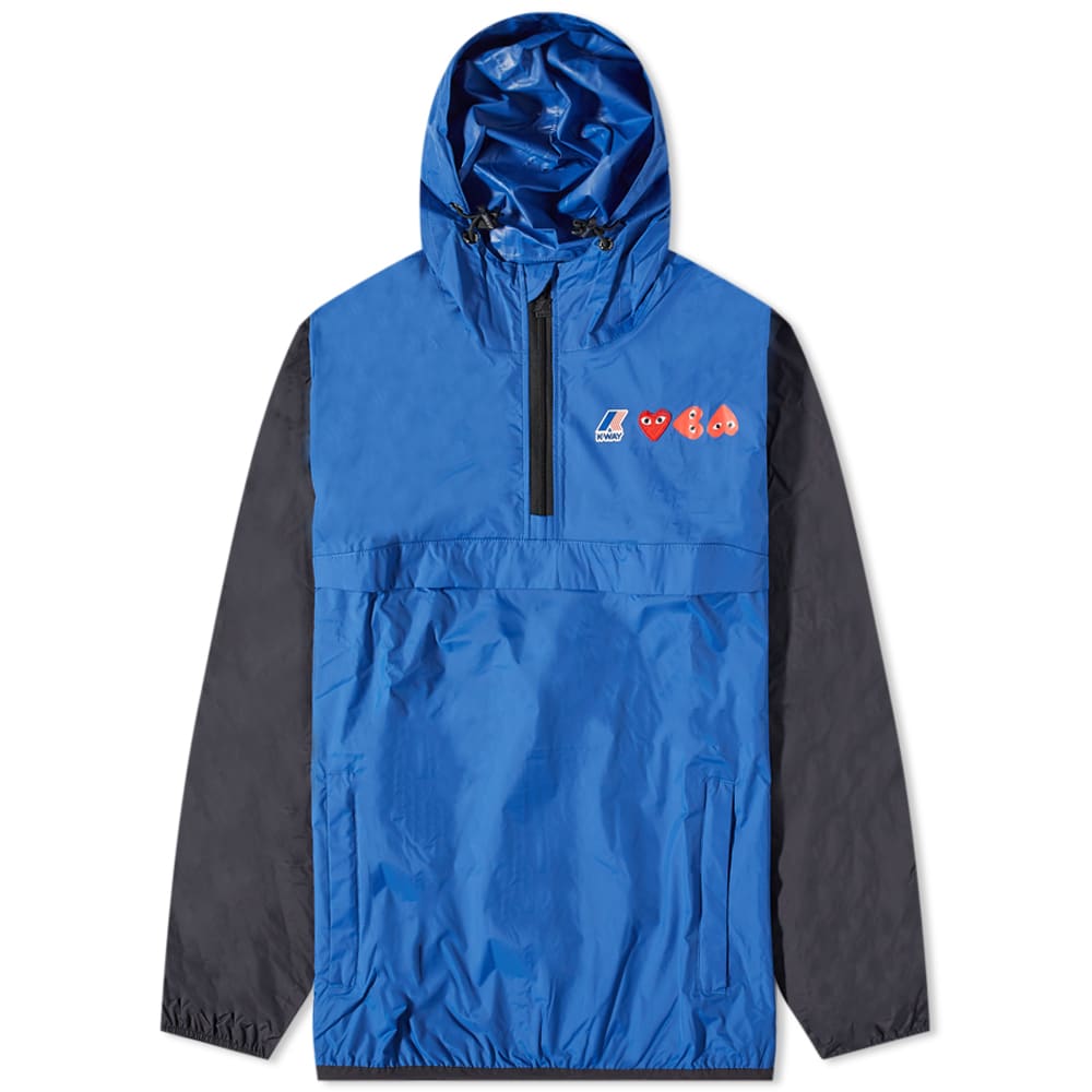 Takki Comme des Garçons K-Way x Half Zip Block Colour Jacket Sininen | P1J506-2, 0