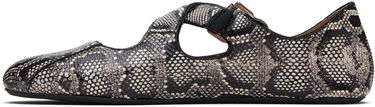 Tennarit ja kengät Alaïa ALAÏA Criss Cross Snake Ballerina Flats Musta | AA3A046I054, 2