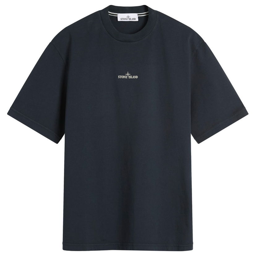 T-paita Stone Island Stone Island Industrial Print T-Shirt, Size Medium Tummansininen | K2S152100037-V0020