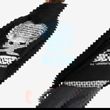 Huppari Butter Goods Terrain Pullover Hoody, Size Large Musta | BG252205-BLK, 3