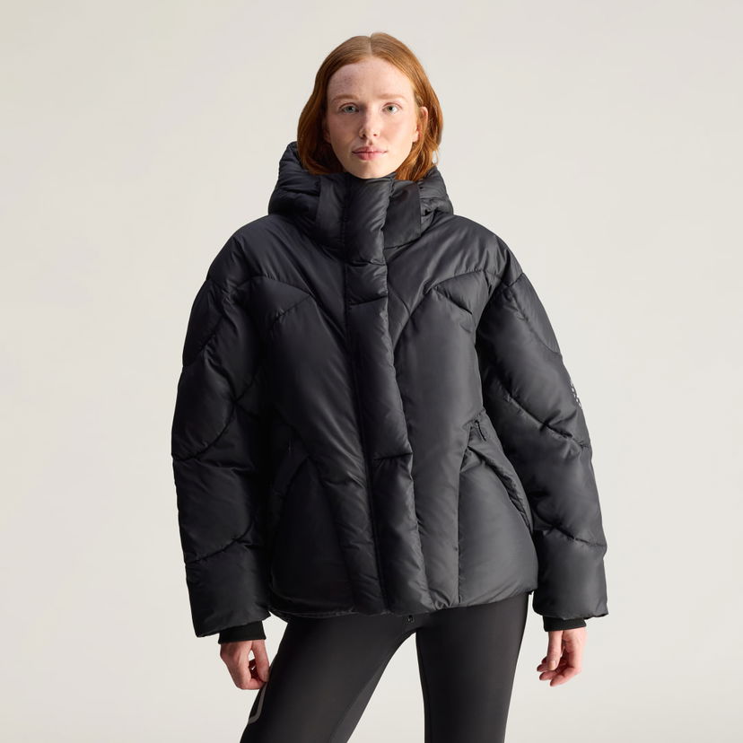 Puffer takki adidas Performance Mid-Length Puffer Jacket by Stella McCartney Musta | JW2036