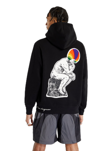 Huppari Pleasures Discourse Hoodie Musta | P23SP023 BLACK