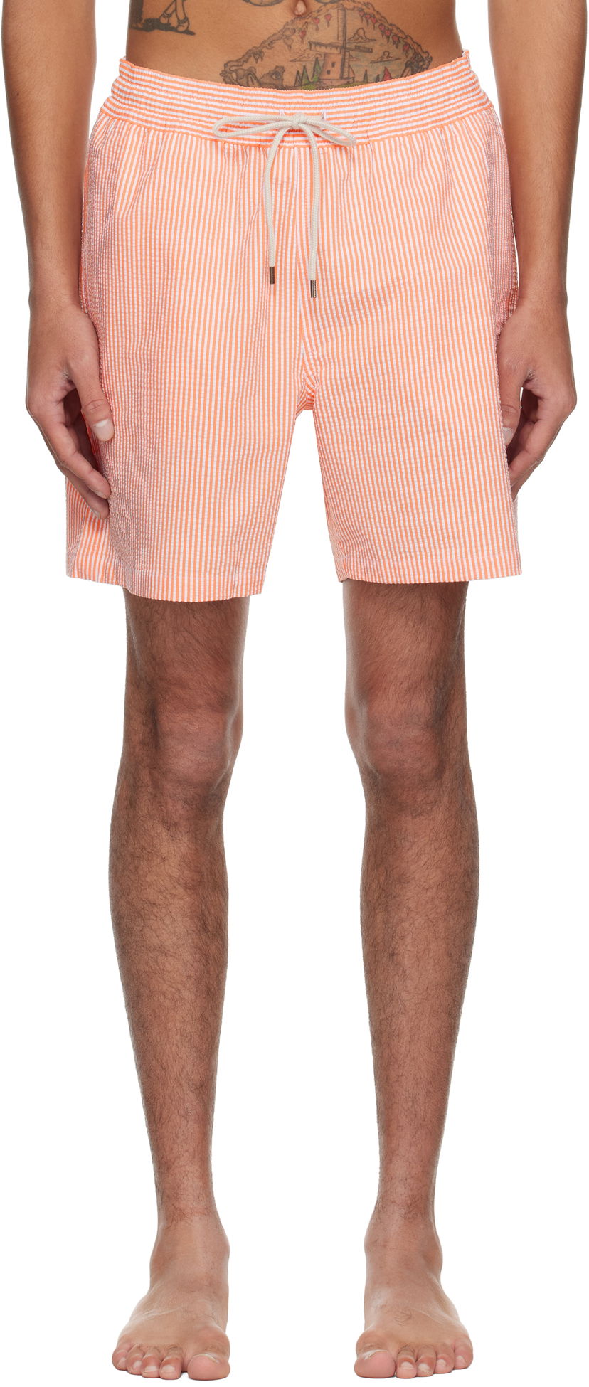 Uimapuvut Polo by Ralph Lauren Ralph Lauren Traveler Striped Swim Shorts Oranssi | 710957784006