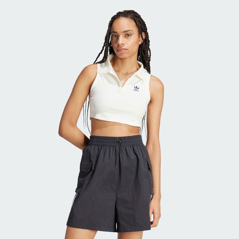Crop top adidas Originals Top Premium Originals Rib Valkoinen | IT9858