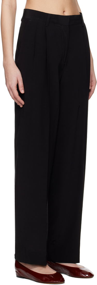 Housut TOTEME TOTEME Double-Pleat Straight Trousers Musta | 252-WRB0289-FB0378, 1